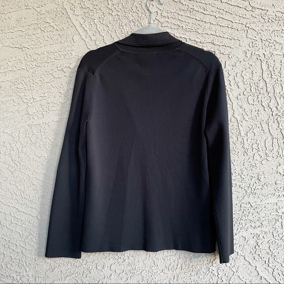 BCBGMaxAzria Ribbed Knit Embroidered Pocket Blazer - Picture 4 of 5